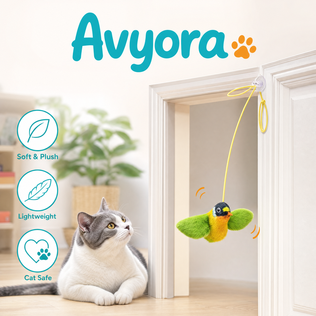 AVYORA Wall-Hanging Interactive Bird Toy